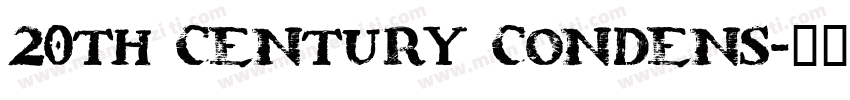 20th Century Condens字体转换